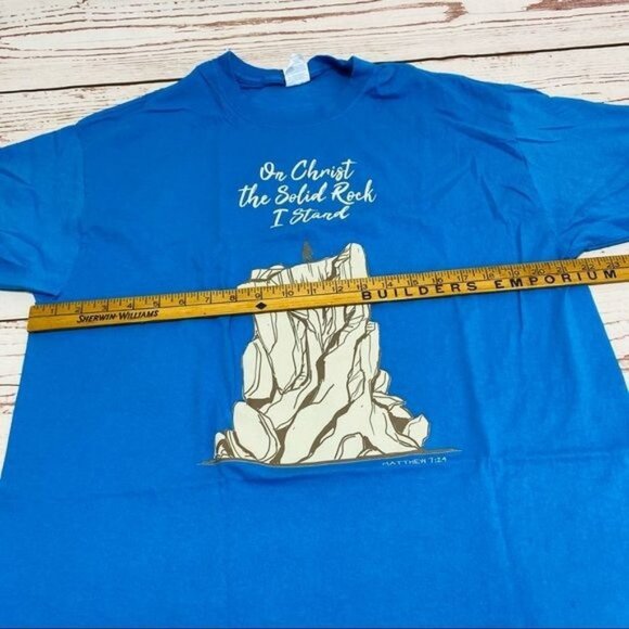Port and Company Matthew 7:24 On Christ the Solid Rock I Stand T-shirt Tee XL - Picture 10 of 16
